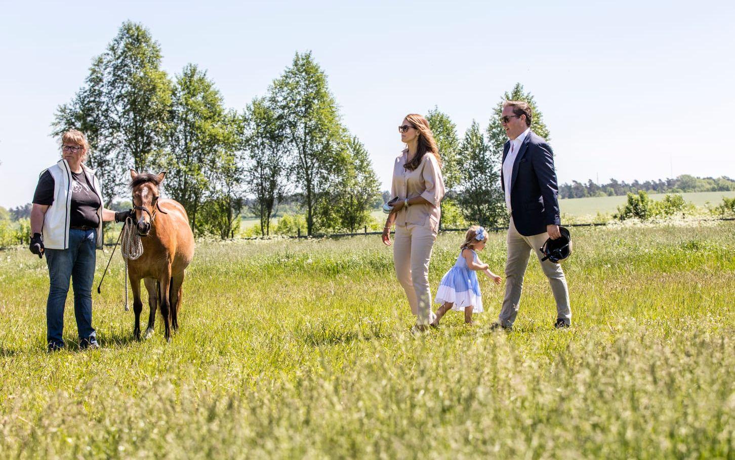 Från en häst till en annan. Bild: TT