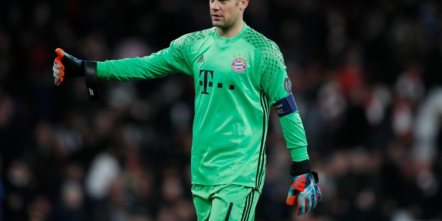 Bayern Münchens målvakt Manuel Neuer är uttagen i Tysklands VM-trupp trots skadeproblemen. Arkivbild.