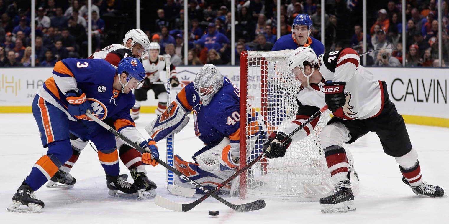 New York Islanders målvakt Robin Lehner storspelade mot Arizona.