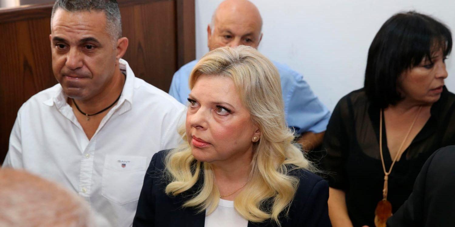 Sara Netanyahu i rätten i oktober 2018. Arkivbild.