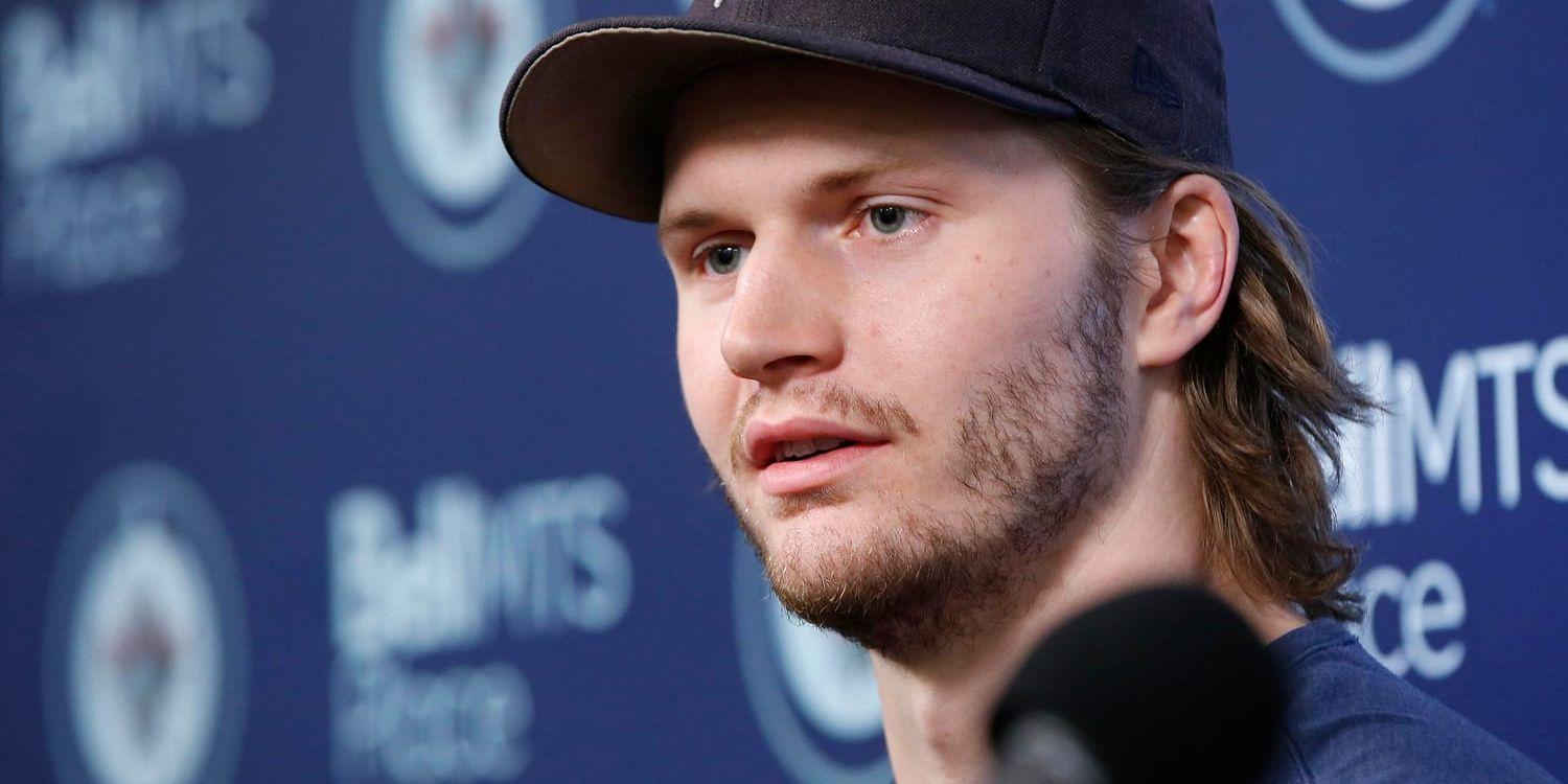 Jacob Trouba byter Winnipeg mot NY Rangers. Arkivbild.