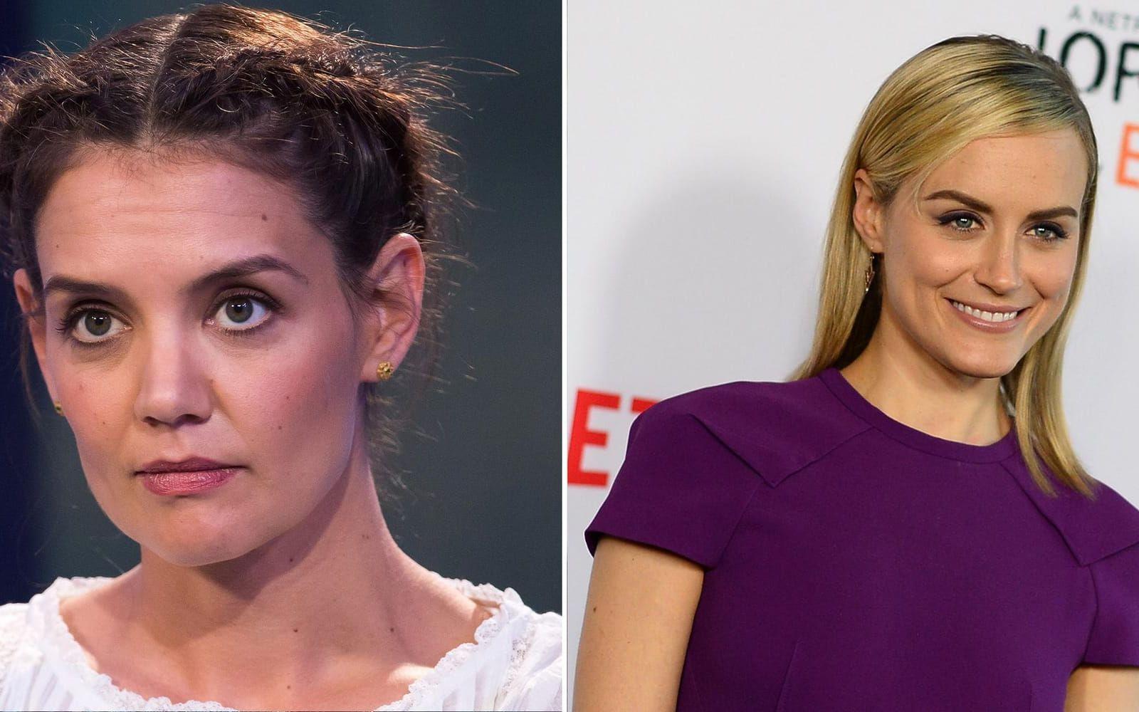 Taylor Schilling har fått sitt stora genombrott med rollen som Piper i succéserien <strong>Orange is the new black</strong> - och det kan hon tacka Katie Holmes för. Skådespelaren tackade nej till rollen. Foto: TT