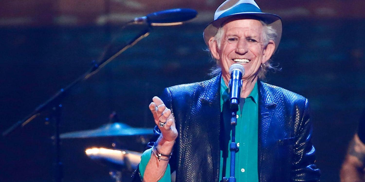 Keith Richards har fyllt 75 år, men kärleken till musiken är lika stark som när han var ung. Arkivbild.