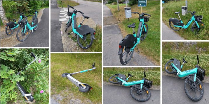 Gång- och cykelvägar i Varberg 23 juni. Bild: Arne Malmgren