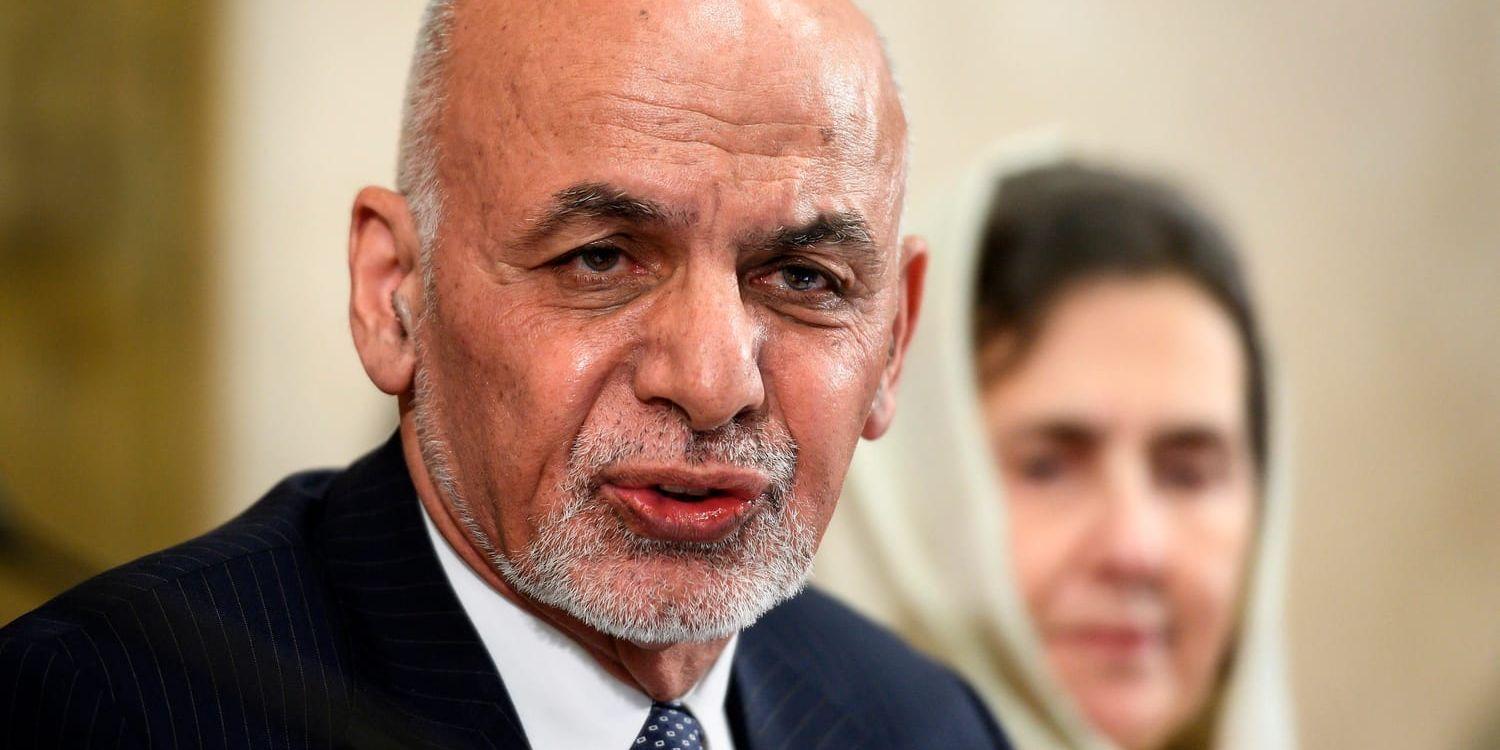 Afghanistans president Ashraf Ghani. Arkivbild.