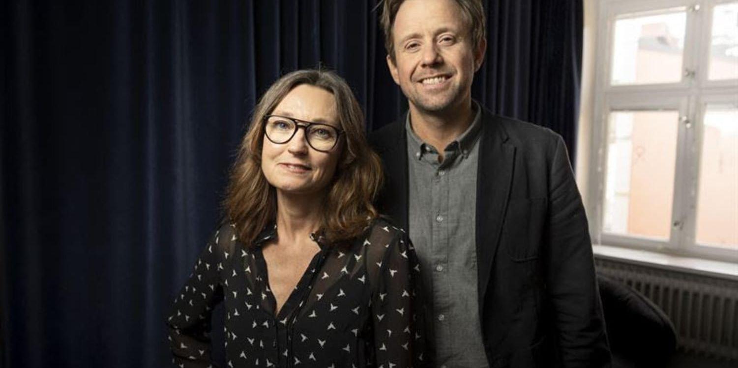 Anna-Lena Hernvall, förlagschef, och Adam Dahlin, litterär chef, på bokförlaget Ester Bonnier. Pressbild.