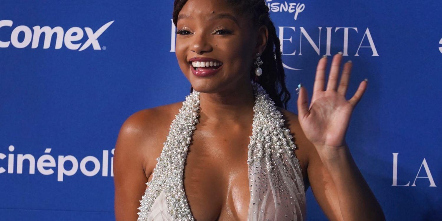 Halle Bailey spelar Ariel i Disneys nyinspelning av 'Den lilla sjöjungfrun'. Arkivbild.