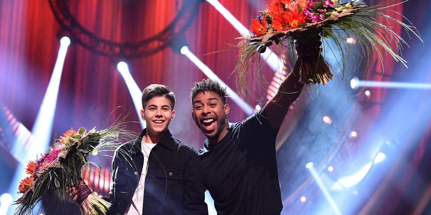 Bishara och John Lundvik går vidare till final i Melodifestivalens sista deltävling i Lidköping Arena.