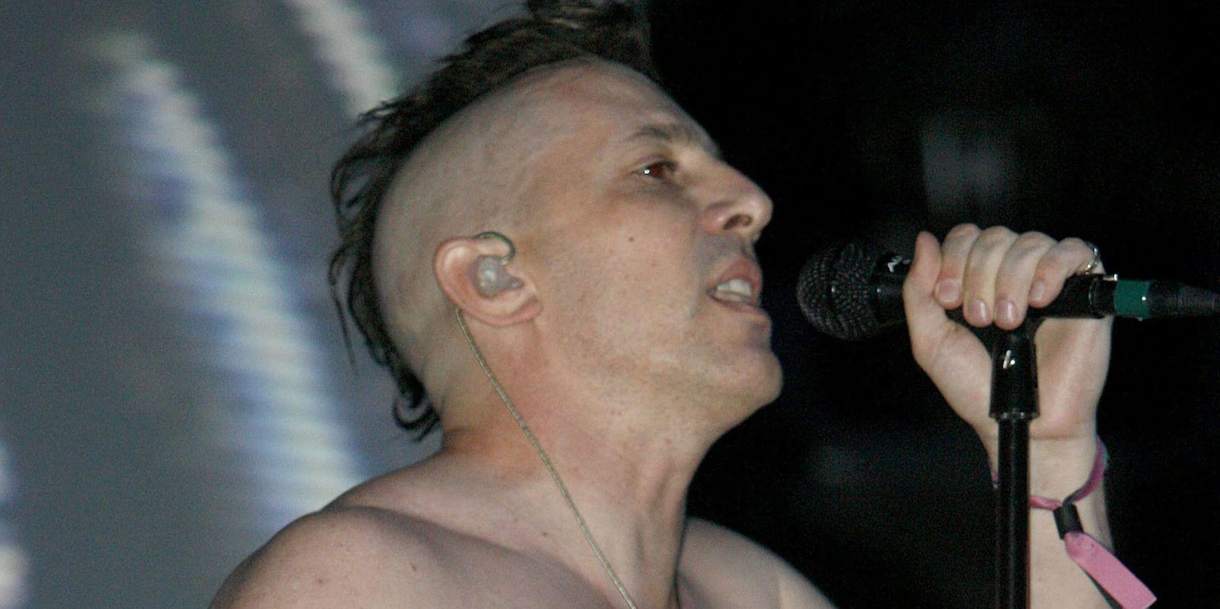 Maynard James Keenan i A Perfect Circle. Arkivbild.