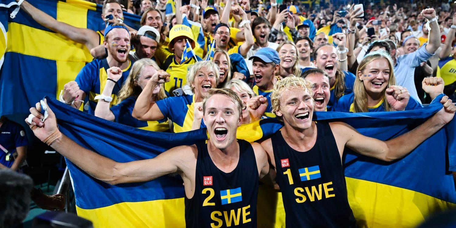 Jonatan Hellvig och David Åhman är olympiska mästare i beachvolley.