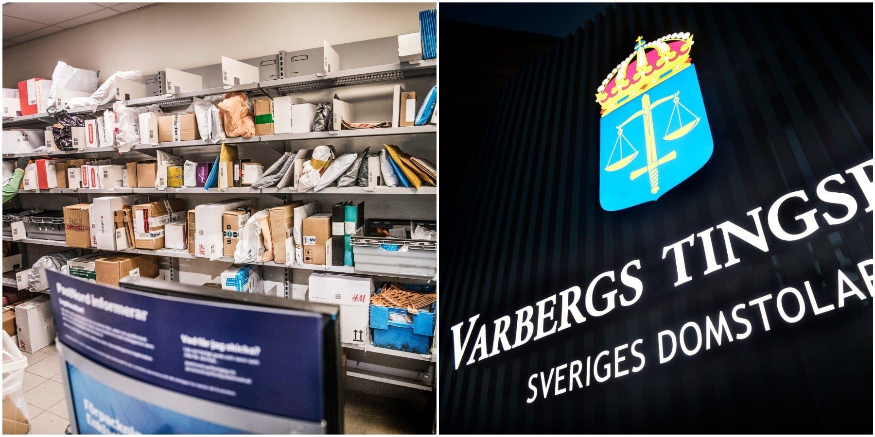 Två män misstänks ha beställt varor med en stulen legitimation i Falkenbergs kommun.