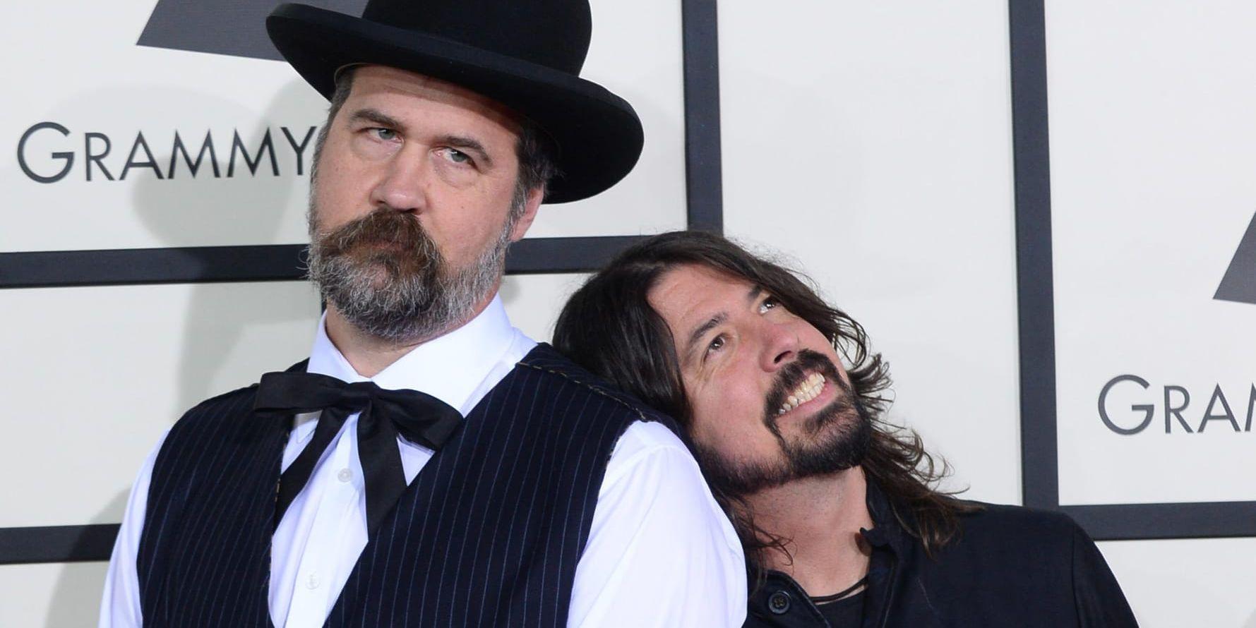 Krist Novoselic var basist i Nirvana och Dave Grohl spelade primärt trummor. Arkivbild från 2014.