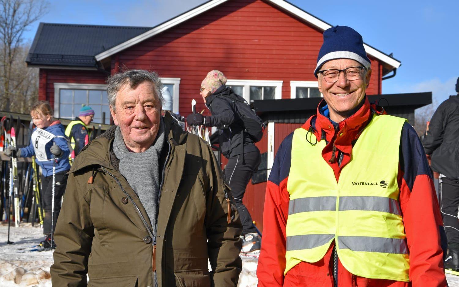 Torsen Bohl och Göran Andesson från arrangören Åkulla Skidallians var mycket nöjda med hur de har lyckats ställa om årets lopp och kunnat genomföra det trots corona.