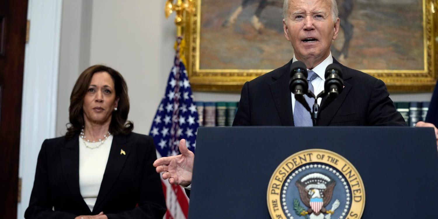 President Joe Bidens parhäst, vicepresident Kamala Harris.