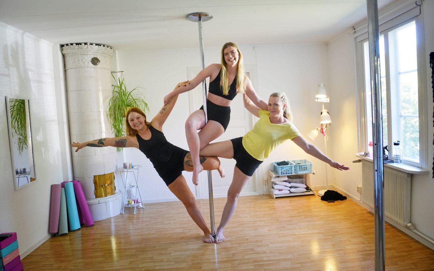 Frida Johansson, Johanna Flingström och Linnéa Bengtsson.